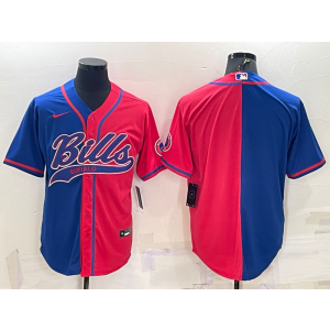 Nike Bills Blank Red Blue Split Vapor Baseball Limited Men Jersey Nike Bills Blank Red Blue Split Vapor Baseball Limited Men Jersey