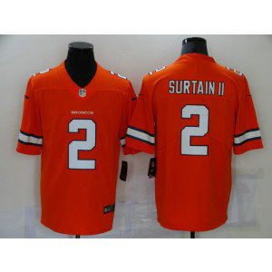 Nike Broncos 2 Patrick Surtain II 2021 Color Rush Limited Men Jersey