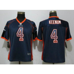 Nike Broncos 4 Case Keenum Navy Drift Fashion Women Jersey Nike Broncos 4 Case Keenum Navy Drift Fashion Women Jersey