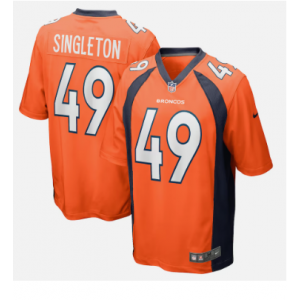 Nike Broncos 49 Alex Singleton Orange Vapor Untouchable Limited Men Jersey Nike Broncos 49 Alex Singleton Orange Vapor Untouchable Limited Men Jersey