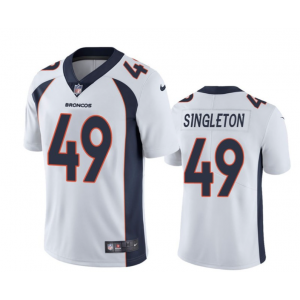 Nike Broncos 49 Alex Singleton White Vapor Untouchable Limited Men Jersey Nike Broncos 49 Alex Singleton White Vapor Untouchable Limited Men Jersey