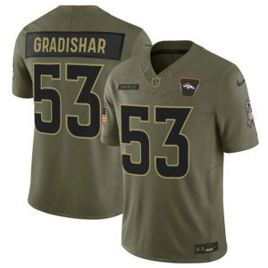 Nike Broncos 53 Bill Romanowski Olive 2025 Salute to Service F.U.S.E. Vapor Limited Men Jersey