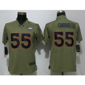 Nike Broncos 55 Bradley Chubb Olive 2017 Salute To Service Limited Women Jersey Nike Broncos 55 Bradley Chubb Olive 2017 Salute To Service Limited Women Jersey