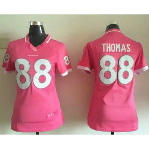 Nike Broncos 88 Demaryius Thomas Pink Women Stitched NFL Bubble Gum Jersey Nike Broncos 88 Demaryius Thomas Pink Women Stitched NFL Bubble Gum Jersey