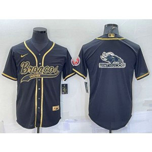 Nike Broncos Blank Black Gold Vapor Baseball Logo Limited Men Jersey Nike Broncos Blank Black Gold Vapor Baseball Logo Limited Men Jersey