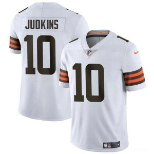 Nike Browns 10 Quinshon Judkins White 2025 Draft Vapor Limited Men Jersey Nike Browns 10 Quinshon Judkins White 2025 Draft Vapor Limited Men Jersey