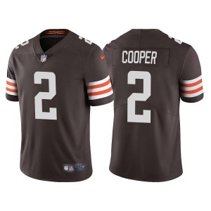 Nike Browns 2 Amari Cooper Brown Vapor Untouchable Limited Men Jersey