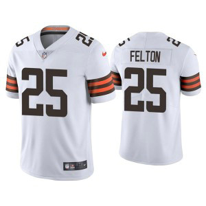 Nike Browns 25 Demetric Felton 2021 White Vapor Untouchable Limited Men Jersey