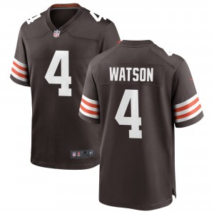 Nike Browns 4 Deshaun Watson Brown Vapor Untouchable Limited Men Jersey