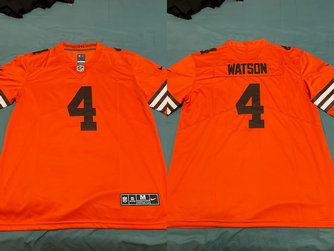 Nike Browns 4 Deshaun Watson Orange Vapor Untouchable Limited Men Jersey Nike Browns 4 Deshaun Watson Orange Vapor Untouchable Limited Men Jersey