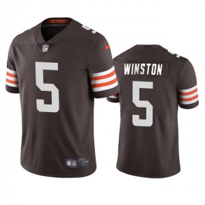 Nike Browns 5 Jameis Winston Brown Vapor Untouchable Limited Men Jersey