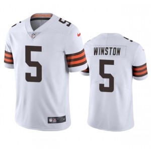 Nike Browns 5 Jameis Winston White Vapor Untouchable Limited Men Jersey