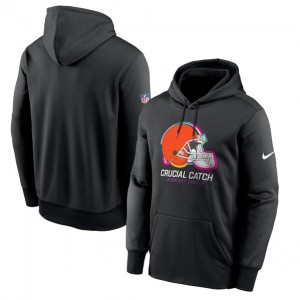 Nike Browns Black 2024 Crucial Catch Club Pullover Hoodie
