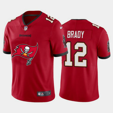 Nike Buccaneers 12 Tom Brady Red Team Big Logo Vapor Untouchable Limited Jersey Nike Buccaneers 12 Tom Brady Red Team Big Logo Vapor Untouchable Limited Jersey