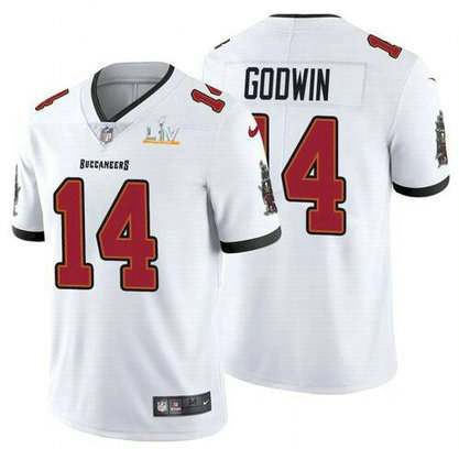 Nike Buccaneers 14 Chris Godwin White 2021 Super Bowl LV Vapor Untouchable Limited Jersey