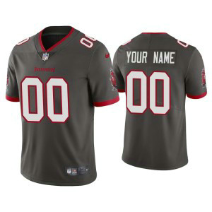 Nike Buccaneers 2020 New Grey Customized Vapor Untouchable Limited Men Jersey