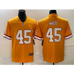 Nike Buccaneers 45 Devin White Orange Vapor Untouchable Limited Men Jersey