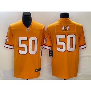 Nike Buccaneers 50 Vita Vea Orange Vapor Untouchable Limited Men Jersey