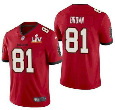 Nike Buccaneers 81 Antonio Brown Red 2021 Super Bowl LV Vapor Untouchable Limited Jersey Nike Buccaneers 81 Antonio Brown Red 2021 Super Bowl LV Vapor Untouchable Limited Jersey