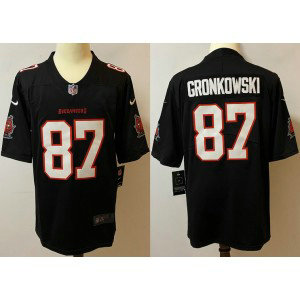 Nike Buccaneers 87 Rob Gronkowski Black Vapor Limited Men Jersey Nike Buccaneers 87 Rob Gronkowski Black Vapor Limited Men Jersey
