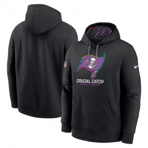 Nike Buccaneers Black 2024 Crucial Catch Club Pullover Hoodie