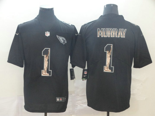 Nike Cardinals 1 Kyler Murray Black Statue Of Liberty Limited Jersey