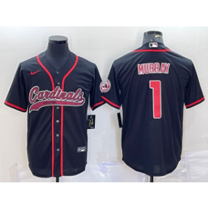 Nike Cardinals 1 Kyler Murray Black With Patch Vapor Baseball Limited Men Jersey