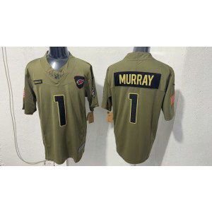 Nike Cardinals 1 Kyler Murray Olive 2025 Salute to Service F.U.S.E. Vapor Limited Men Jersey