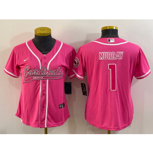 Nike Cardinals 1 Kyler Murray Pink Vapor Baseball Limited Women Jersey