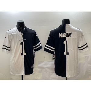 Nike Cardinals 1 Kyler Murray White Black Split Vapor Limited Men Jersey