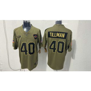 Nike Cardinals 40 Pat Tillman Olive 2025 Salute to Service F.U.S.E. Vapor Limited Men Jersey