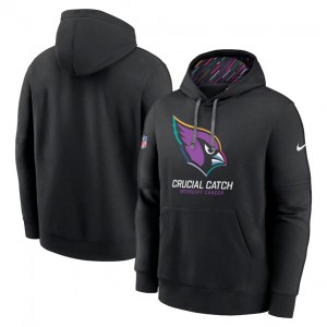 Nike Cardinals Black 2024 Crucial Catch Club Pullover Hoodie