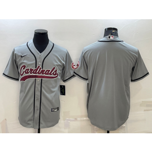 Nike Cardinals Blank Grey Vapor Baseball Limited Men Jersey