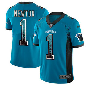 Nike Carolina Panthers #1 Cam Newton Blue Men's Stitched NFL Limited Rush Drift Fashion Jersey Nike Carolina Panthers #1 Cam Newton Blue Men's Stitched NFL Limited Rush Drift Fashion Jersey