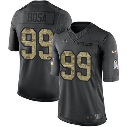 Nike Chargers #99 Joey Bosa Black Men's Stitched NFL Limited 2016 Salute to Service Jersey Nike Chargers #99 Joey Bosa Black Men's Stitched NFL Limited 2016 Salute to Service Jersey
