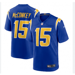 Nike Chargers 15 Ladd McConkey Blue Vapor Untouchable Limited Men Jersey