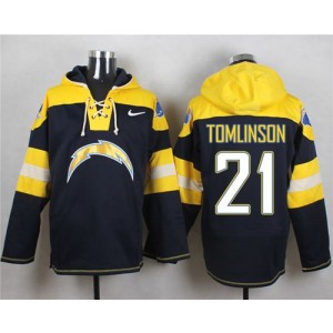 Nike Chargers 21 LaDainian Tomlinson Navy Blue Player Pullover NFL Hoodie Sweatshirt