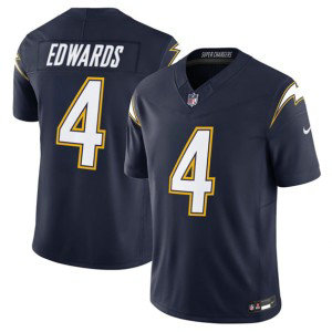 Nike Chargers 4 Taylor Heinicke Navy 2025 F.U.S.E. Alternate Vapor Limited Men Jersey
