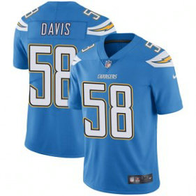 Nike Chargers 58 Thomas Davis Light Blue Vapor Untouchable Limited Men Jesrey