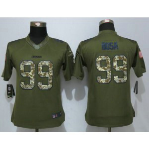 Nike Chargers 99 Joey Bosa Green Salute To Service Women Jersey