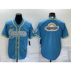 Nike Chargers Blank Blue Vapor Baseball Logo Limited Men Jersey Nike Chargers Blank Blue Vapor Baseball Logo Limited Men Jersey