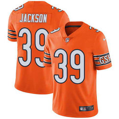 Nike Chicago Bears Men's #39 Eddie Jackson Limited Stitched Orange Rush Vapor Untouchable NFL Nike Chicago Bears Men's #39 Eddie Jackson Limited Stitched Orange Rush Vapor Untouchable NFL