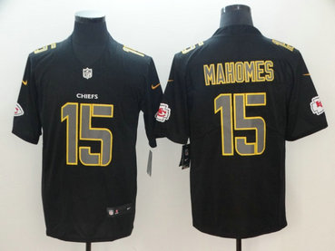 Nike Chiefs #15 Patrick Mahomes Black Impact Rush Limited Jersey