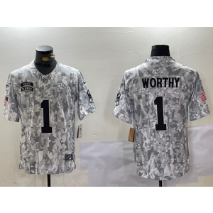 Nike Chiefs 1 Worthy Arctic Camo 2024 F.U.S.E. Salute to Service Limited Men Jersey