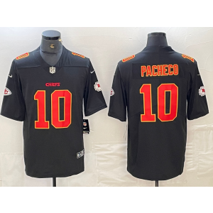 Nike Chiefs 10 Isiah Pacheco Black Gold Vapor Untouchable Limited Men Jersey Nike Chiefs 10 Isiah Pacheco Black Gold Vapor Untouchable Limited Men Jersey
