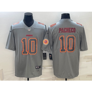 Nike Chiefs 10 Isiah Pacheco Grey Vapor Limited Men Jersey Nike Chiefs 10 Isiah Pacheco Grey Vapor Limited Men Jersey