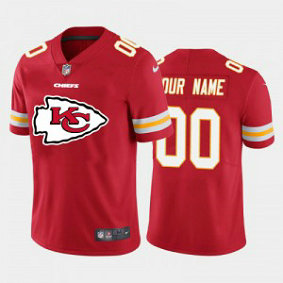 Nike Chiefs 100th Season Red Super Bowl LIV 2020 Team Big Logo Customized Limited Men Jersey