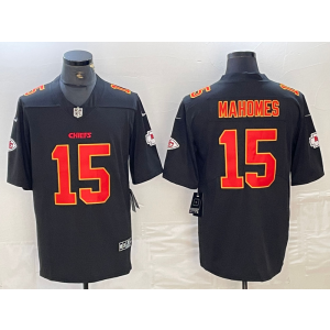 Nike Chiefs 15 Patrick Mahomes Black Gold Vapor Untouchable Limited Men Jersey Nike Chiefs 15 Patrick Mahomes Black Gold Vapor Untouchable Limited Men Jersey