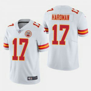 Nike Chiefs 17 Mecole Hardman White Vapor Untouchable Limited Men Jersey