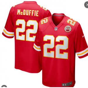 Nike Chiefs 22 McDuffie Red Vapor Untouchable Limited Men Jersey